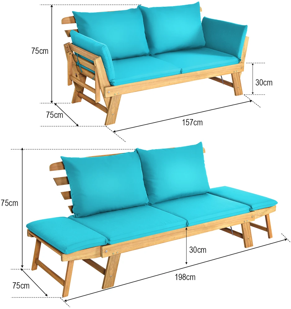 Promotions Sofa lova 198x75x75 cm turkio spalvos