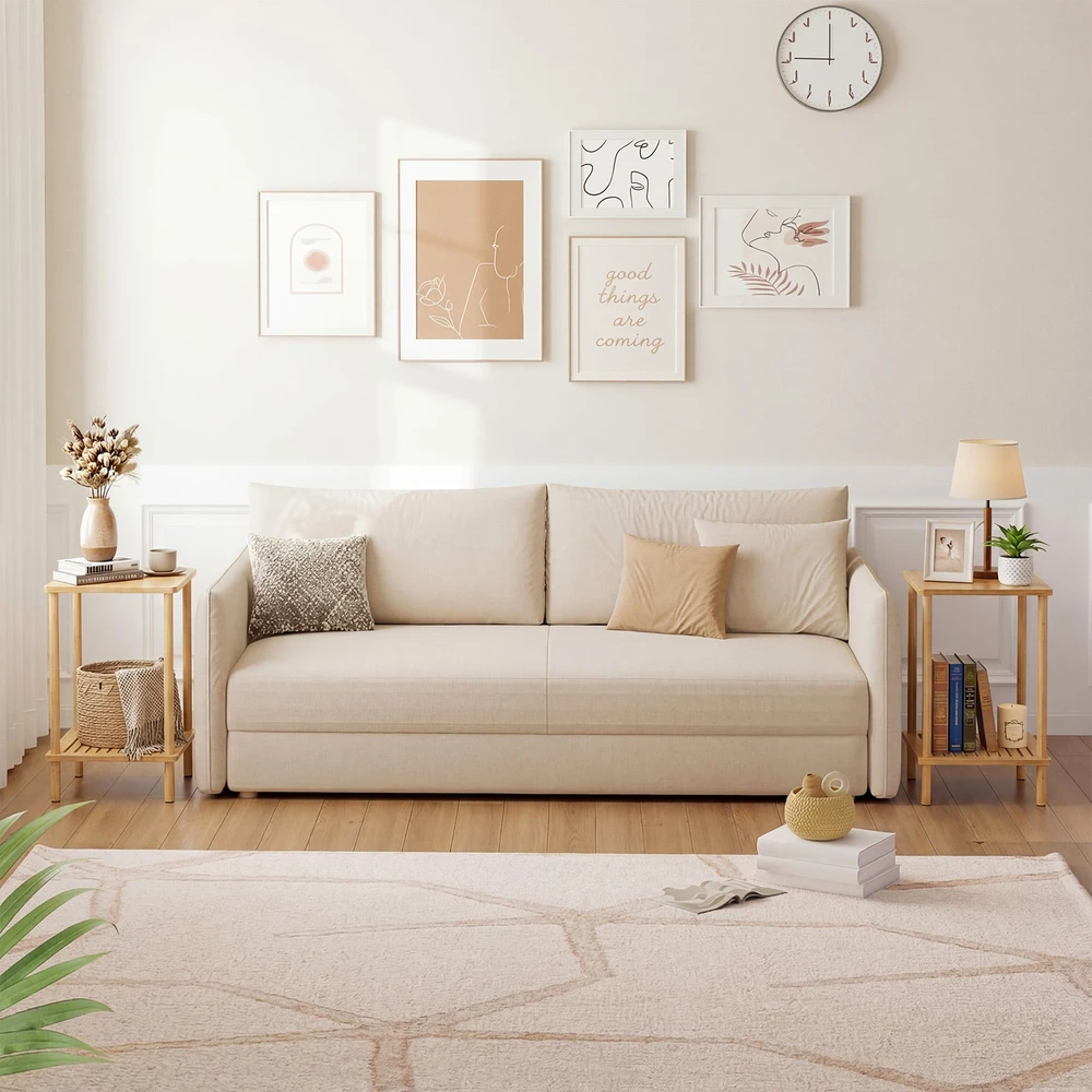 Promotions Šoninių stalų rinkinys 40.6x30.5x55.9 cm Natūralaus bambuko