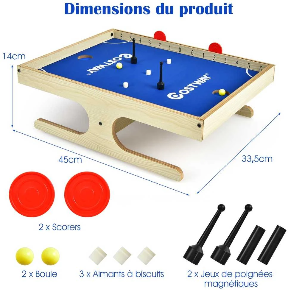 Promotions Stalo žaidimas, Mini magnetinis stalo futbolas, 45x33,5x14 cm, Mėlynas