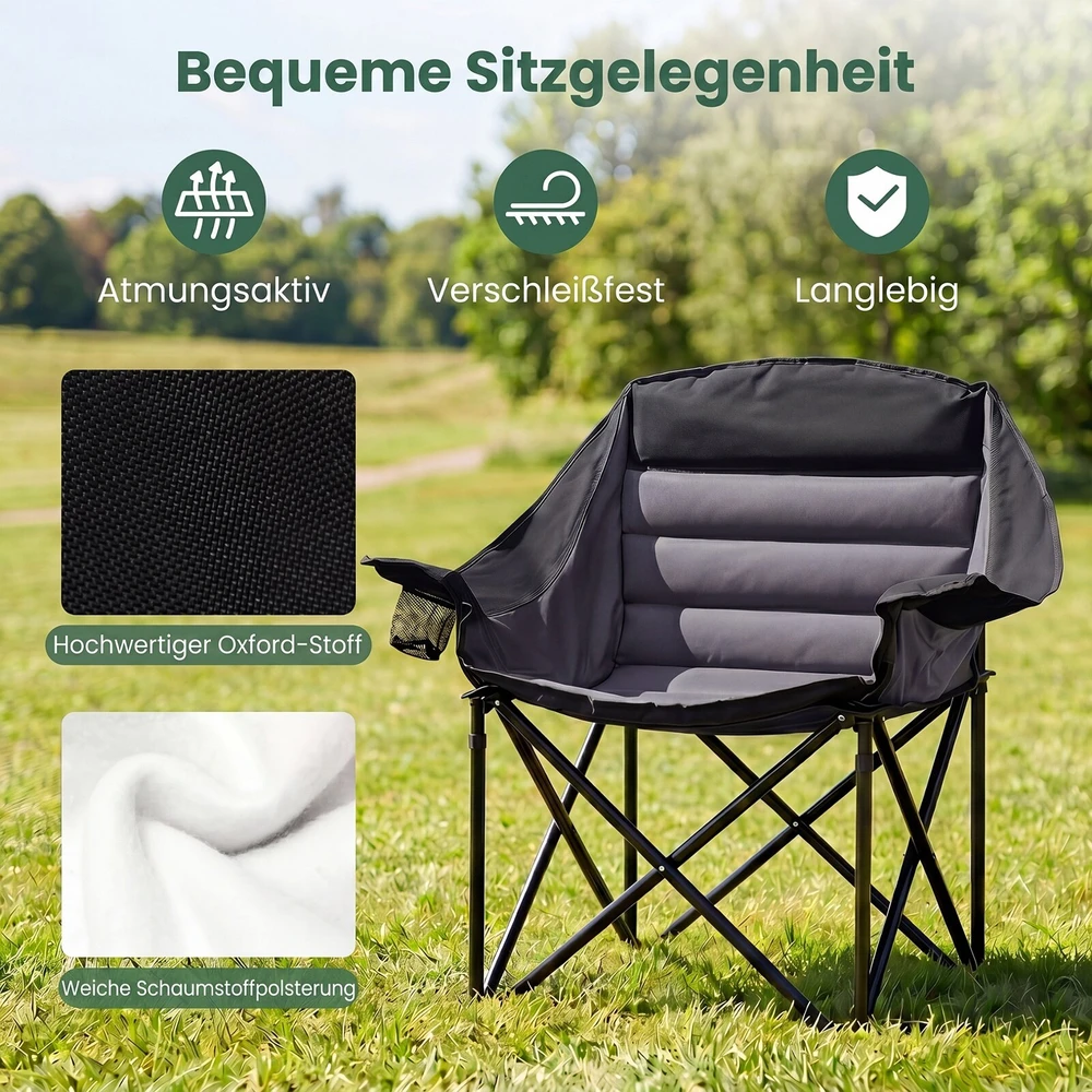 Promotions Stovyklavimo kėdė 92x69x103,5 cm žalia