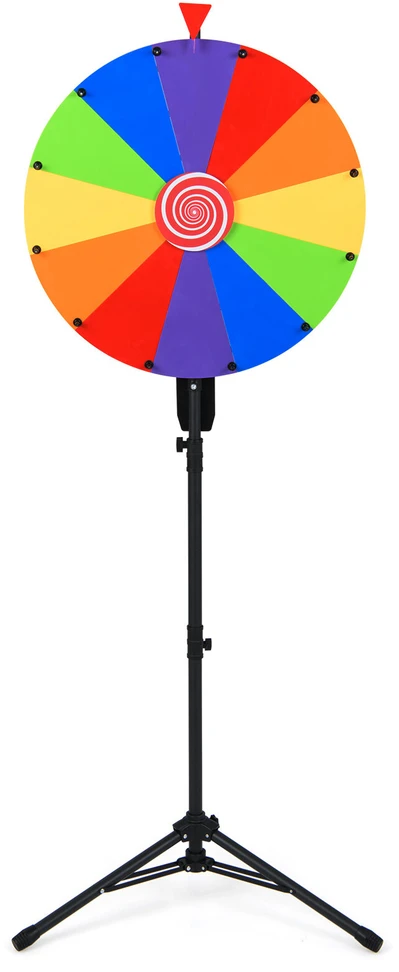 Promotions Sukamasis ratas su sulankstomu trikojiniu stoveliu 60 cm Reguliuojamas aukštis 134-171 cm Daugiaspalvis