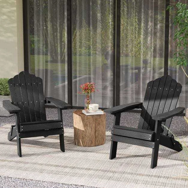 Promotions Sulankstoma Adirondack kėdė, 88x77x95 cm, juoda