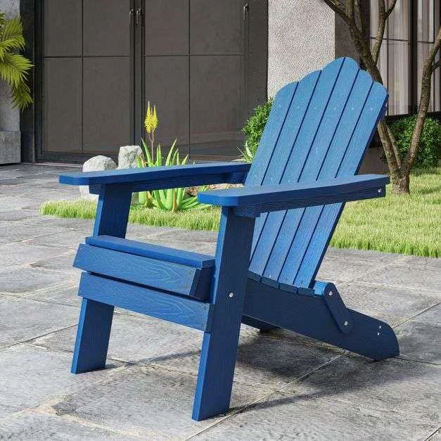 Promotions Sulankstoma Adirondack kėdė, 88x77x95 cm, tamsiai mėlyna