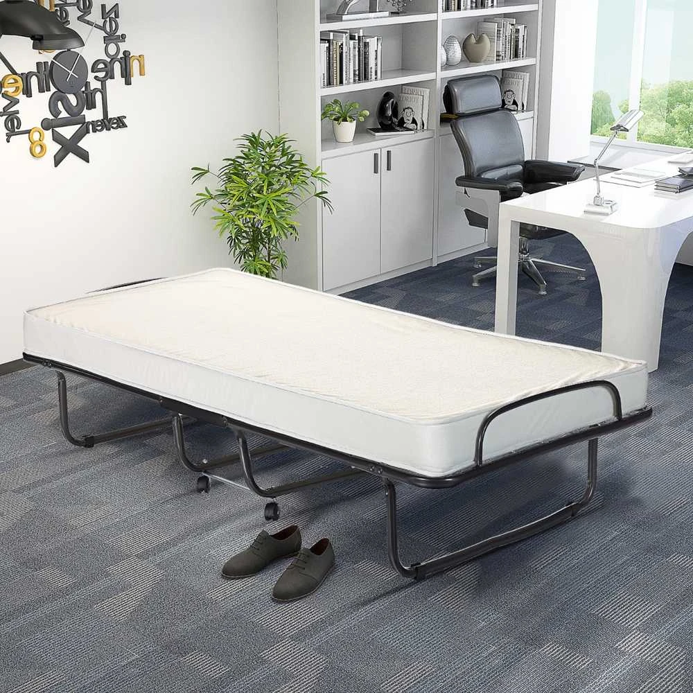 Promotions Sulankstoma lova, 190x80x39 cm, juoda balta