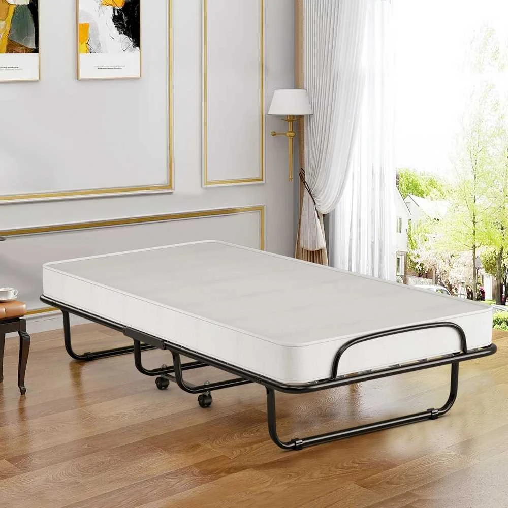 Promotions Sulankstoma lova, 190x80x39 cm, juoda balta
