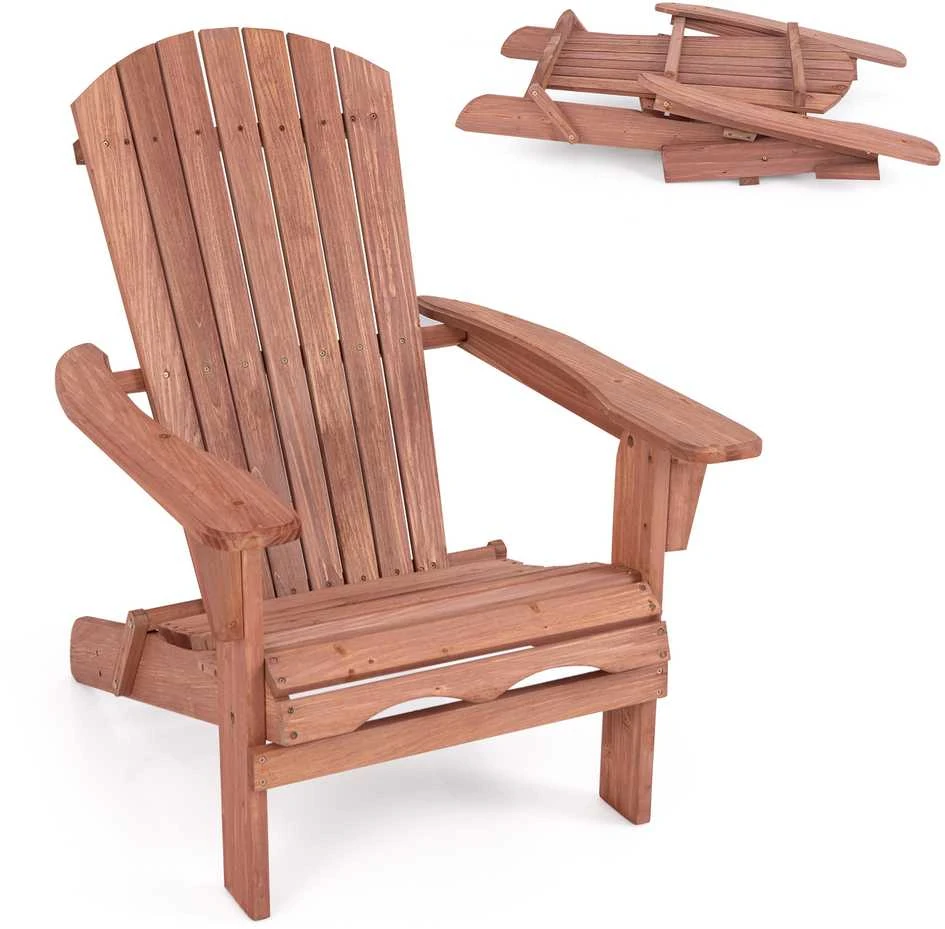 Promotions Sulankstomas Adirondack kėdė, 88,9x71,1x94 cm, Ruda