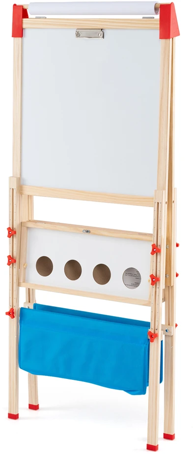 Promotions Sulankstomas dvipusis magnetinis molbertas 55.9x53.3x119.4-144.8 cm daugiakryptis medinis