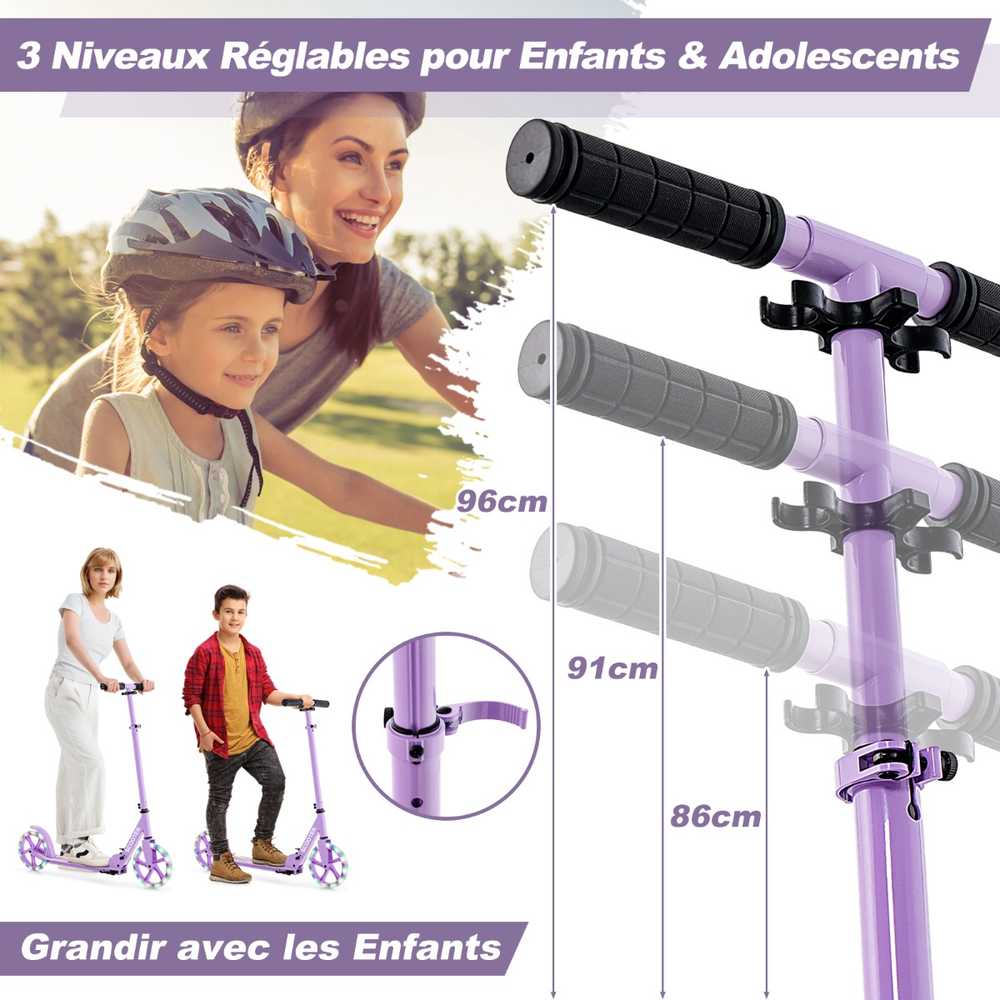 Promotions Sulankstomas paspirtukas, 88x35x96 cm, violetinis