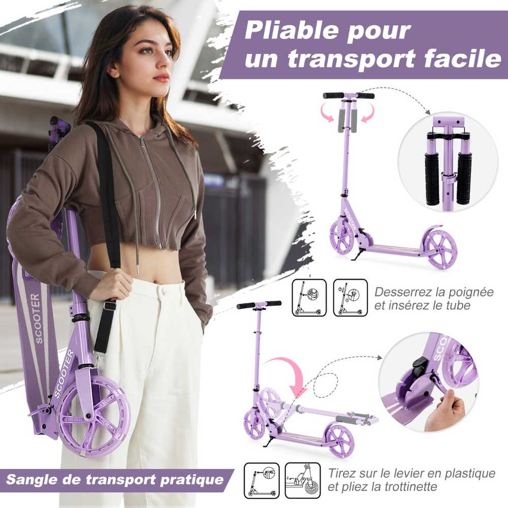 Promotions Sulankstomas paspirtukas, 88x35x96 cm, violetinis