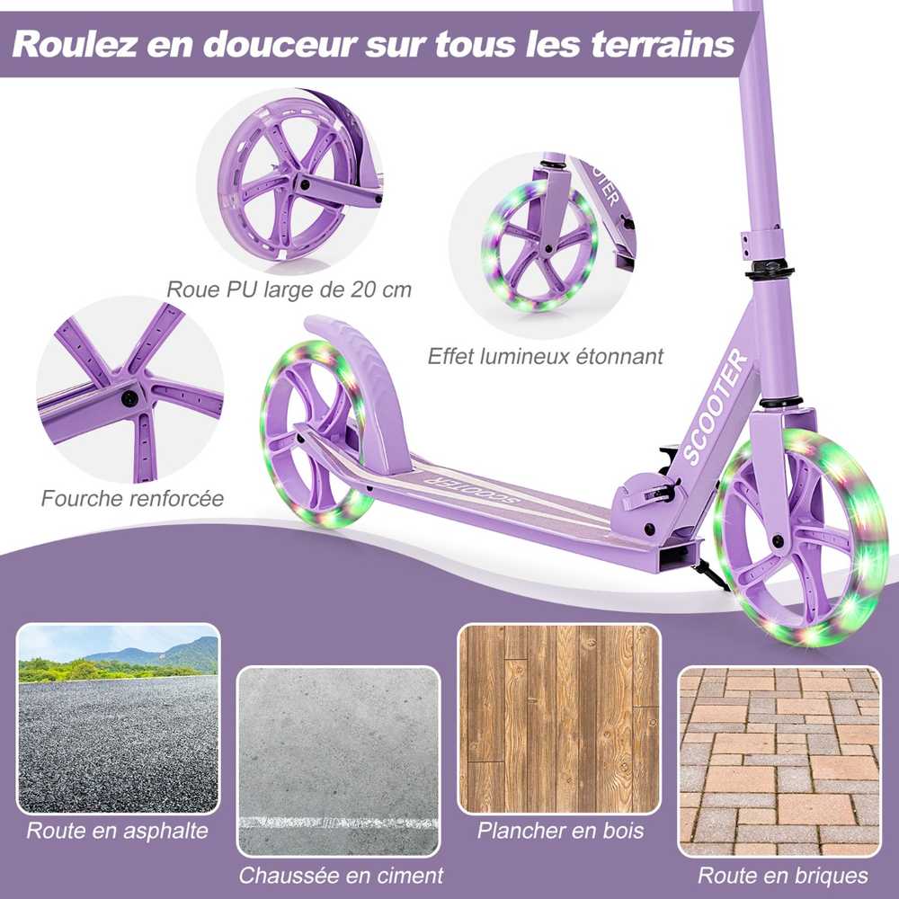 Promotions Sulankstomas paspirtukas, 88x35x96 cm, violetinis
