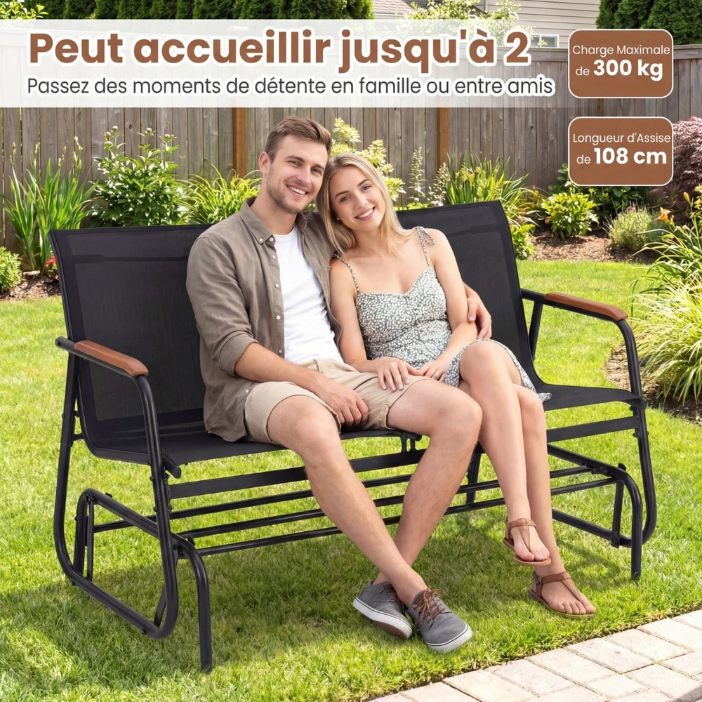 Promotions Supamasis suolas 74x115x84 cm Pilkas metalas, audinys, ąžuolo mediena