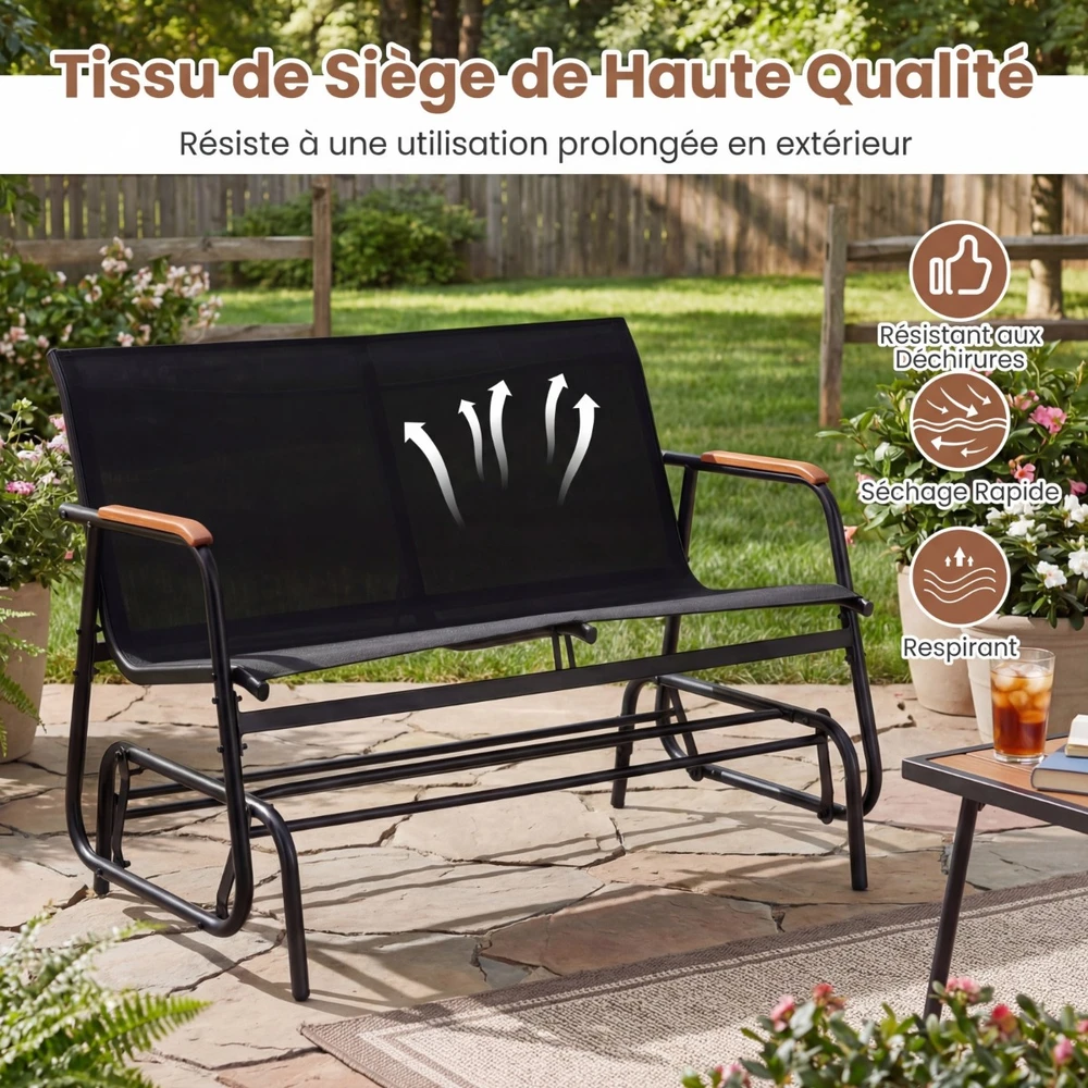 Promotions Supamasis suolas 74x115x84 cm Pilkas metalas, audinys, ąžuolo mediena