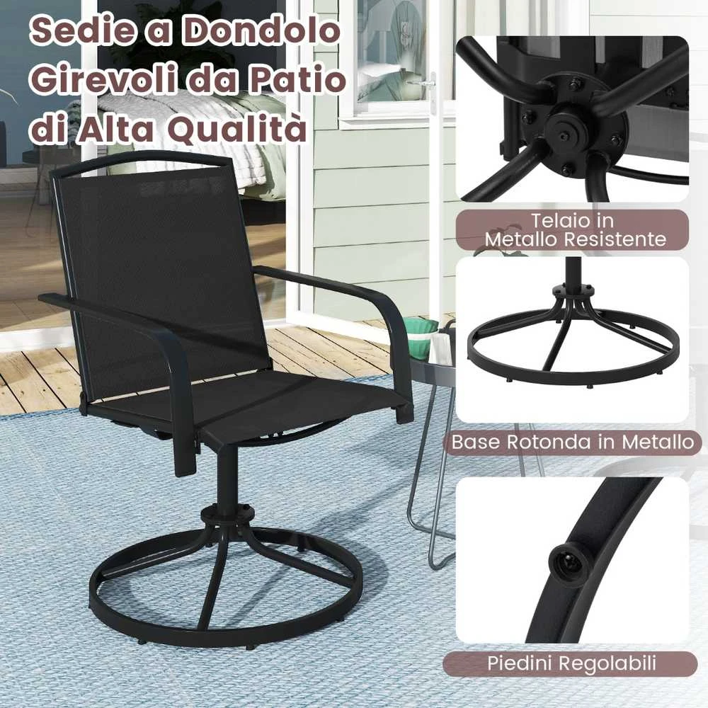 Promotions Sūpoles krēsli, 66x56x92,5 cm, melnas krāsas