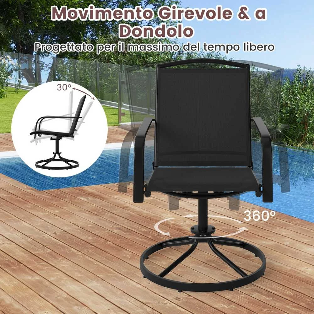 Promotions Sūpoles krēsli, 66x56x92,5 cm, melnas krāsas