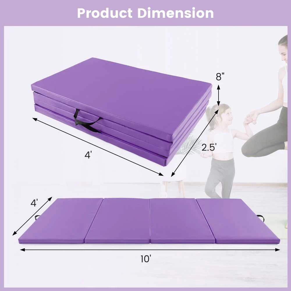 Promotions Treniruočių kilimėlis, sulankstomas, 304.8x121.9x5.1 cm, violetinis