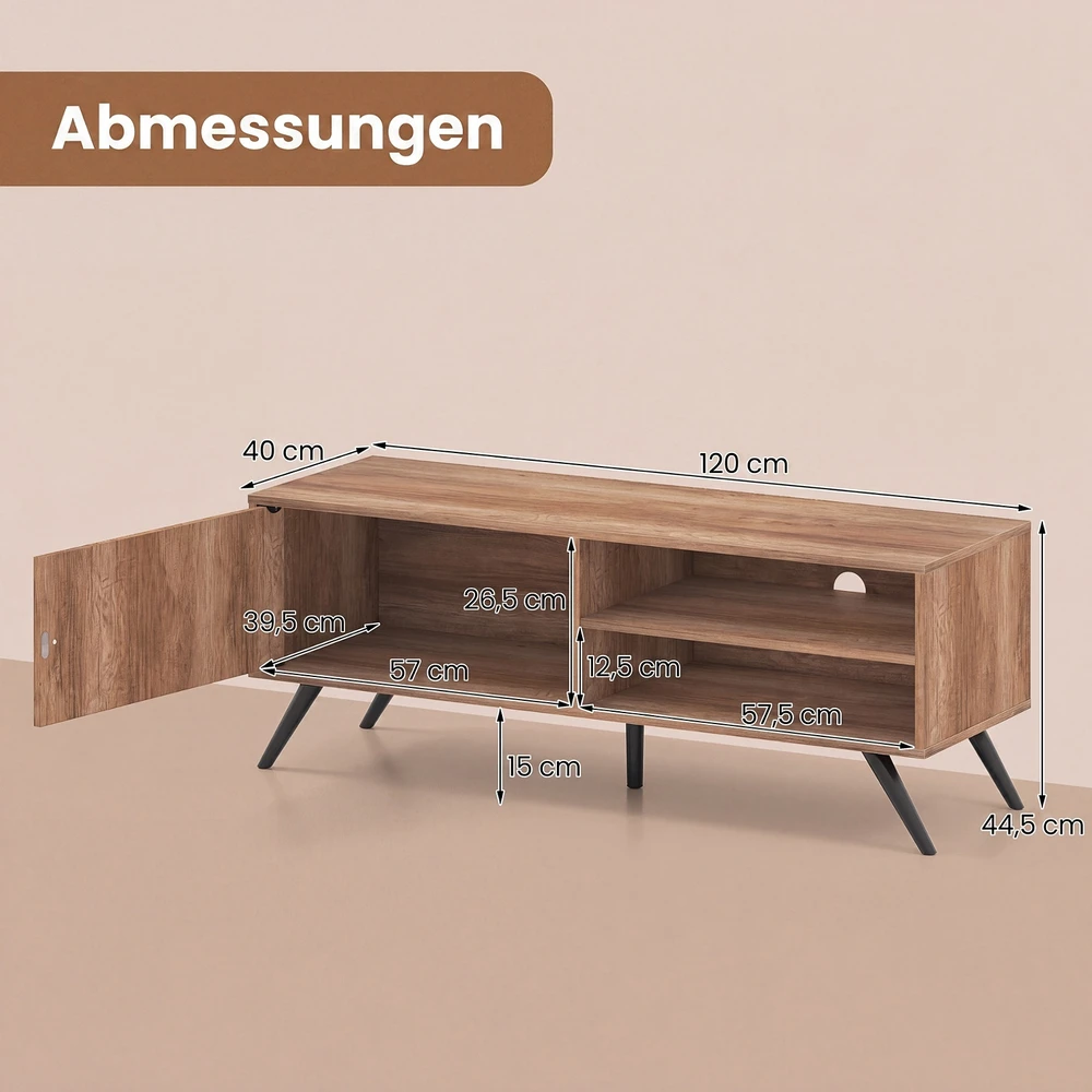 Promotions TV staliukas 122x40,6x44,5 cm ąžuolas