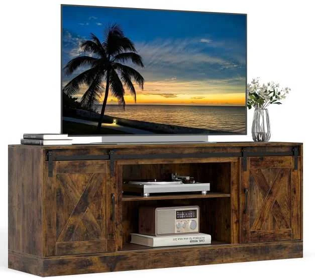 Promotions TV staliukas, 150x39x60 cm, rudas, su laikymo vieta