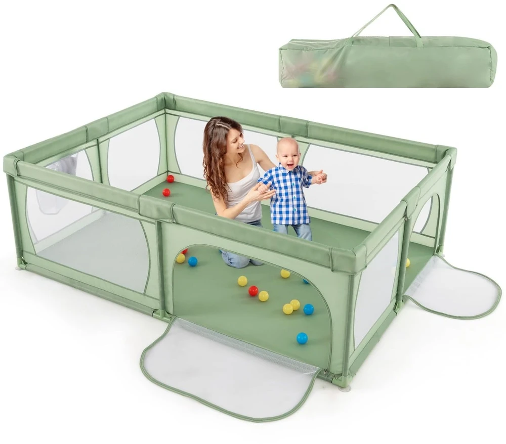 Promotions Vaikiška žaidimų aikštelė 206x147x68,5 cm Pilka Oksfordo audinys