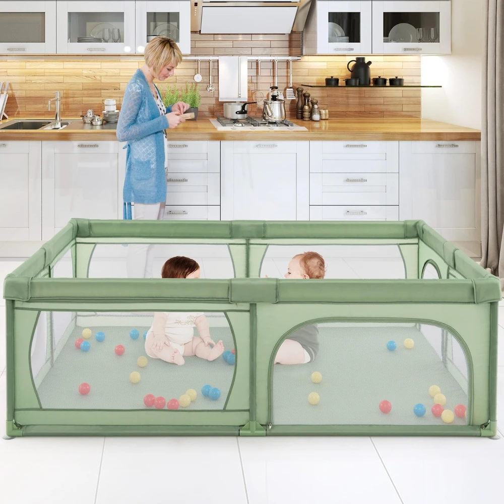 Promotions Vaikiška žaidimų aikštelė 206x147x68,5 cm Pilka Oksfordo audinys