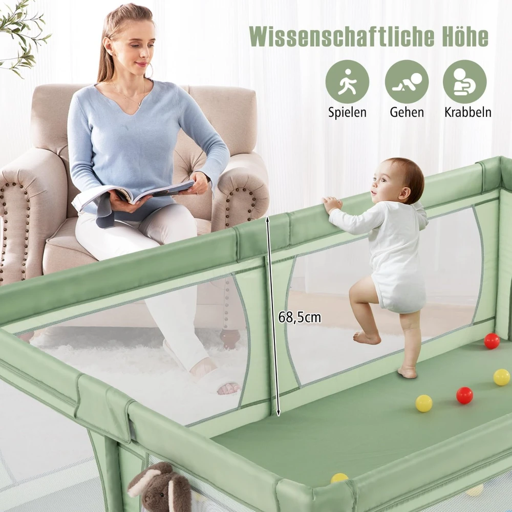 Promotions Vaikiška žaidimų aikštelė 206x147x68,5 cm Pilka Oksfordo audinys