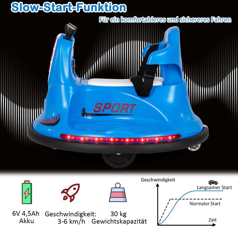 Promotions Vaikiškas atsitrenkiantis automobilis, 66.5x66.5x47.6 cm, rožinis