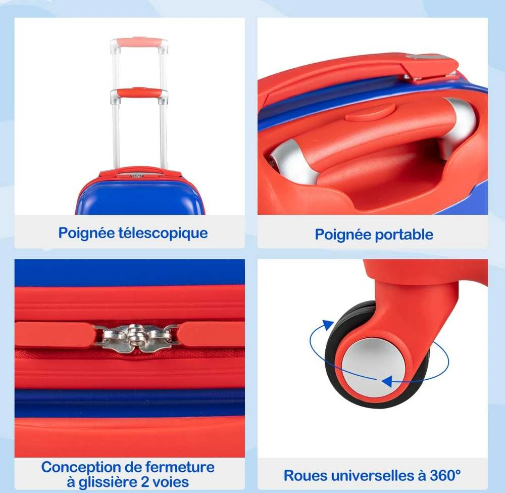 Promotions Vaikiškas lagaminų rinkinys, 34x21.5x52 cm, Mėlynas