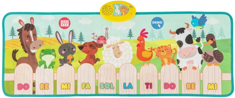 Promotions Vaikiškas muzikinis gyvūnėlių ūkio kilimėlis, 95x36 cm