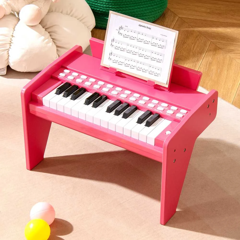 Promotions Vaikiškas pianinas, 38x23x27 cm, rožinis, skaitmeninis žaislas