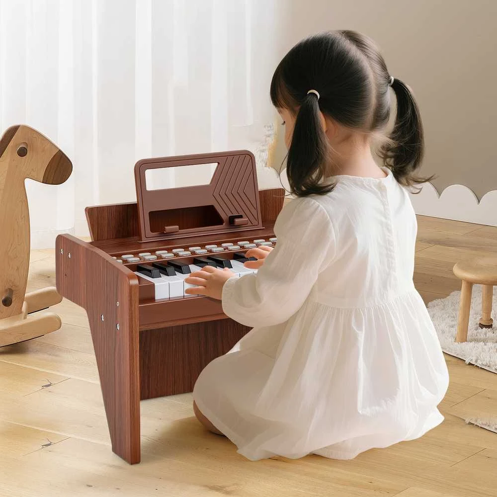 Promotions Vaikiškas pianinas, 38x23x27 cm, rudas, skaitmeninis žaislas