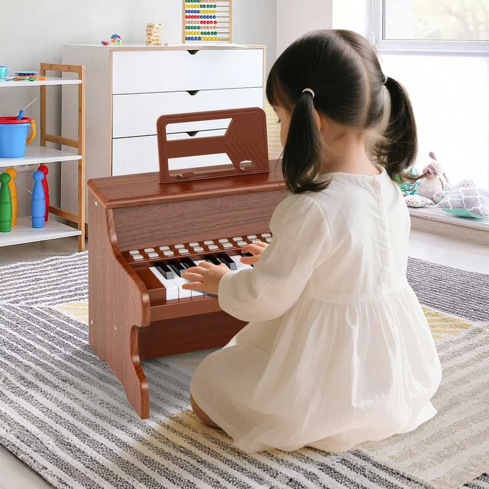 Promotions Vaikiškas pianinas, 38x24x29 cm, rudas, skaitmeninis muzikos instrumentas