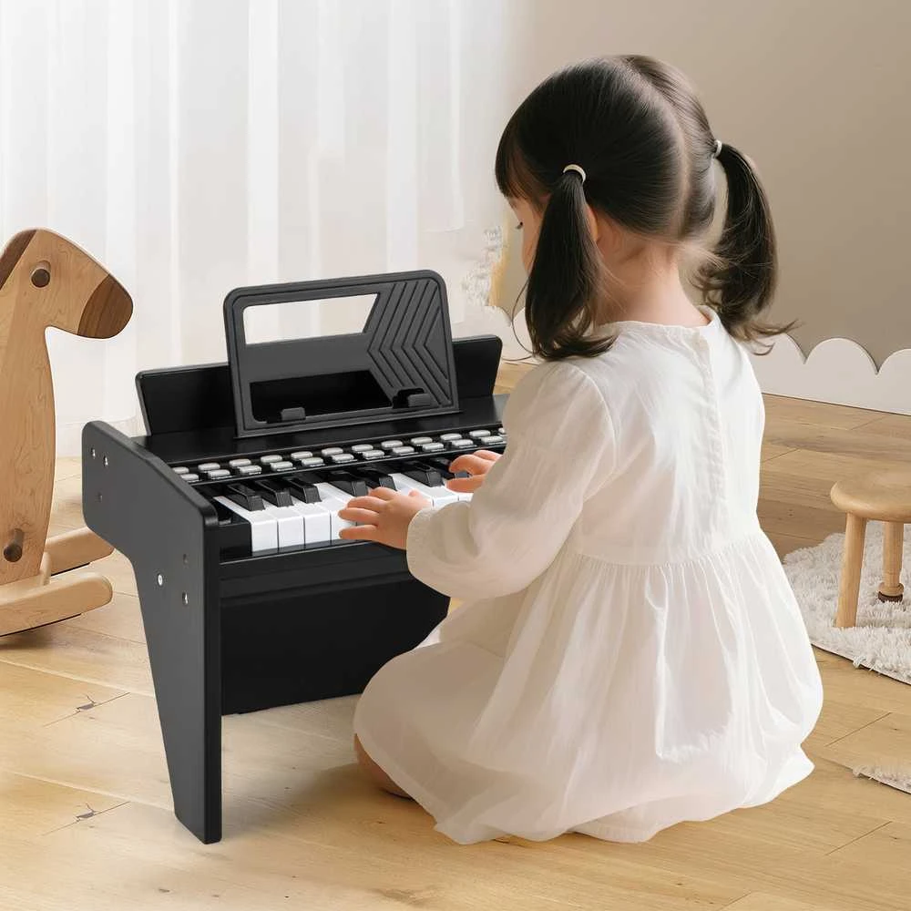 Promotions Vaikiškas pianinas-klaviatūra, 38x23x27 cm, juodas, skaitmeninis žaislas