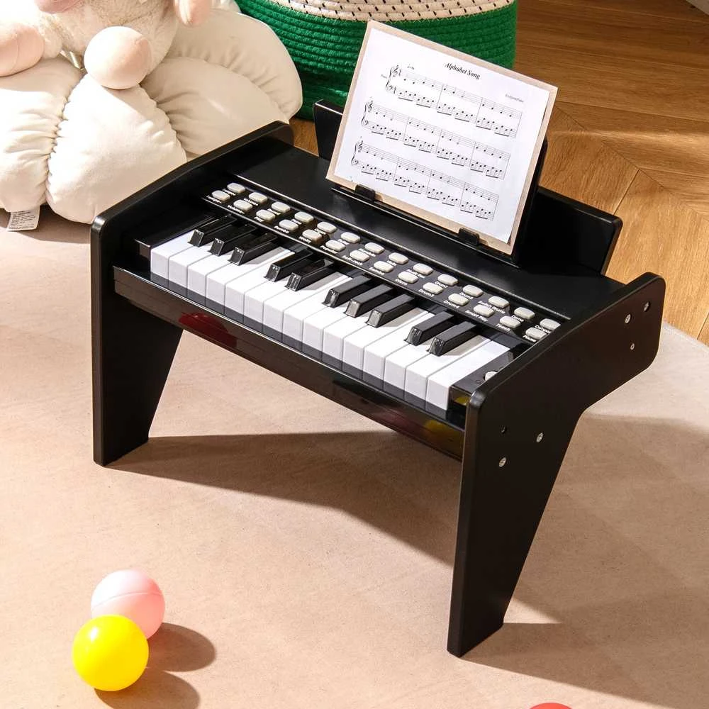 Promotions Vaikiškas pianinas-klaviatūra, 38x23x27 cm, juodas, skaitmeninis žaislas