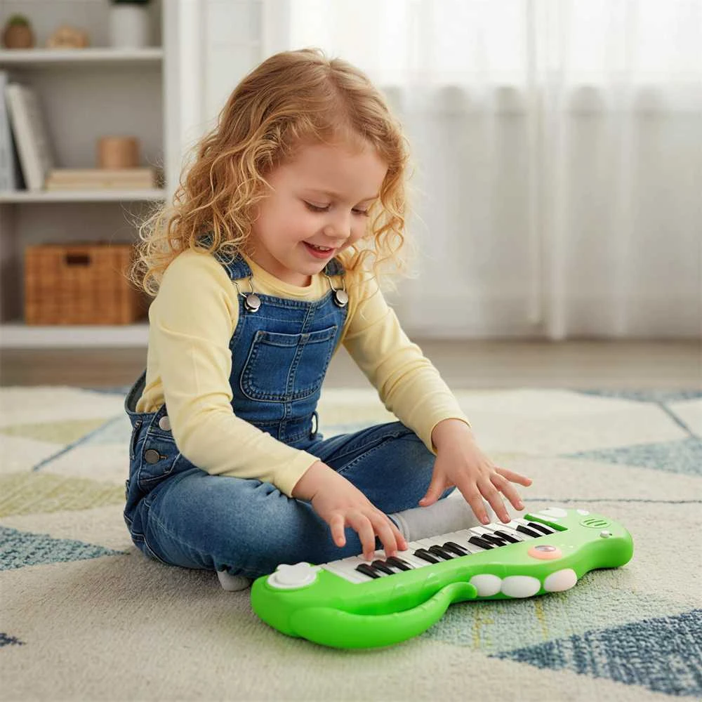 Promotions Vaikiškas skaitmeninis pianinas, 37x14.5x3.5 cm, žalias, elektroninė klaviatūra