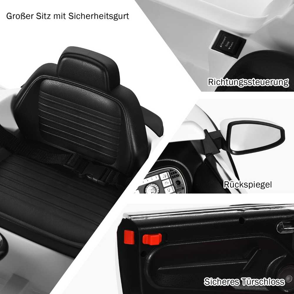 Promotions Vaikiškas važiuojamas automobilis, Volkswagen Beetle, 94x55.5x47 cm, baltas