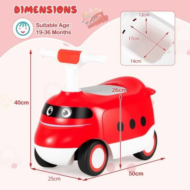 Promotions Vaikiškas stumdomas automobilis, 50x25x40 cm, baltos ir žalios spalvos