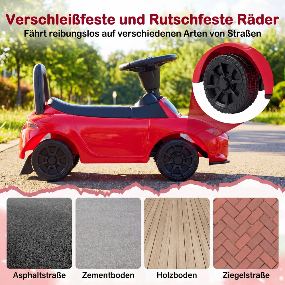 Promotions Vaikiškas važiuojamas automobilis 65x29x37 cm Baltas su daiktadėže