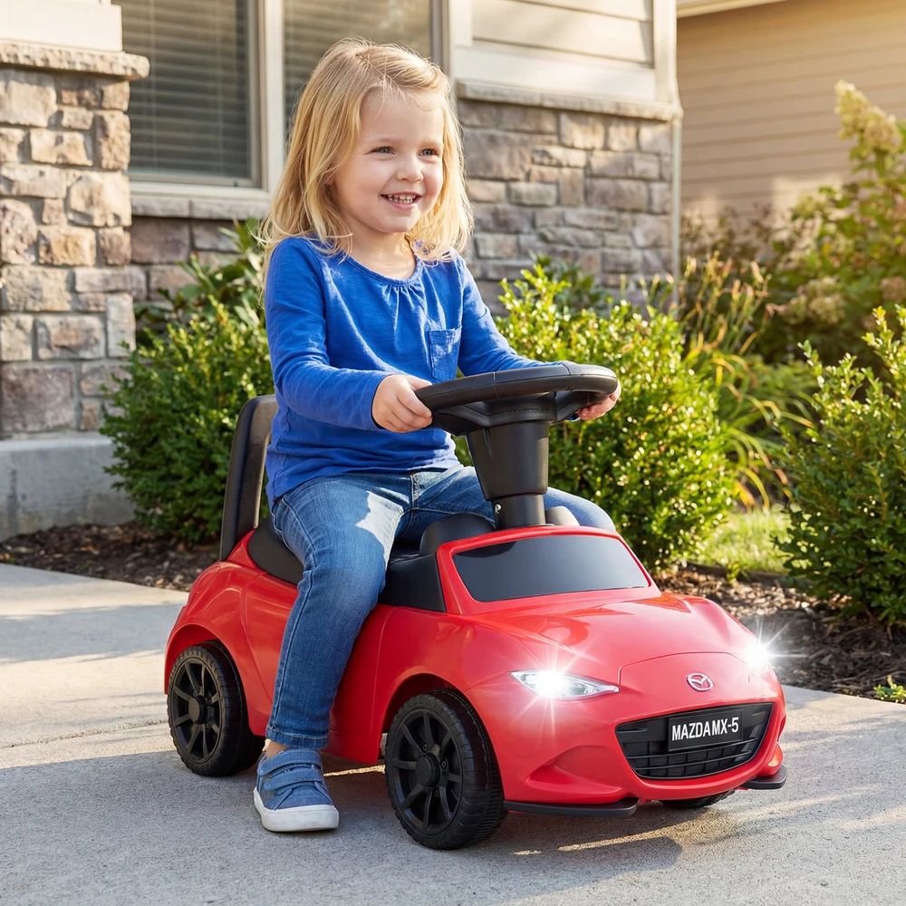 Promotions Vaikiškas važiuojamas automobilis 65x29x37 cm Baltas su daiktadėže