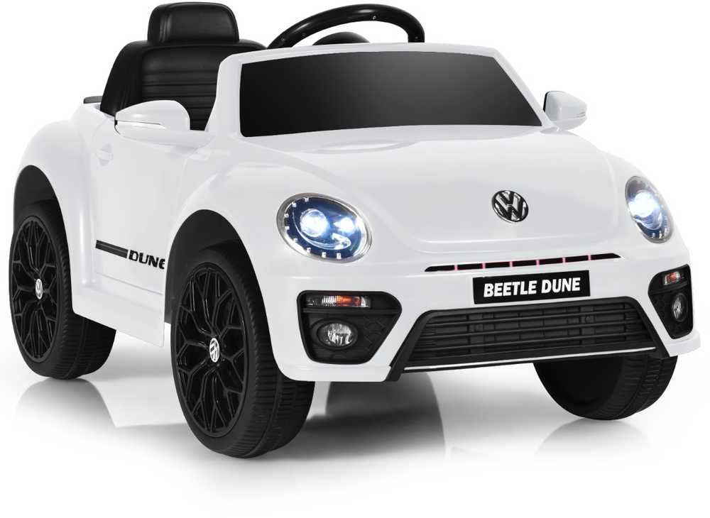 Promotions Vaikiškas važiuojamas automobilis, Volkswagen Beetle, 94x55.5x47 cm, baltas