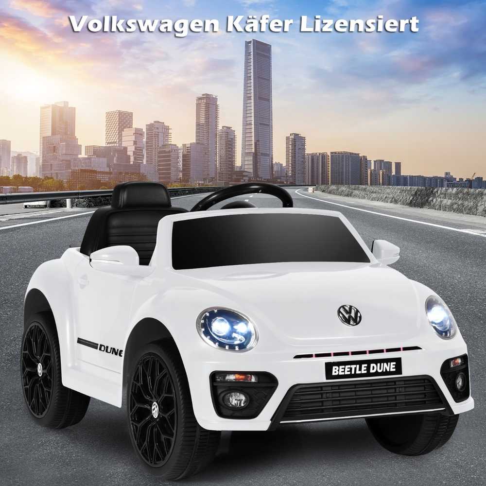 Promotions Vaikiškas važiuojamas automobilis, Volkswagen Beetle, 94x55.5x47 cm, baltas