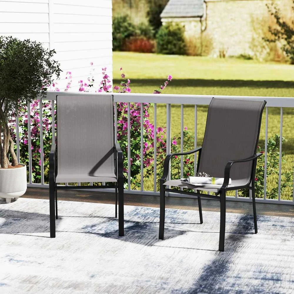 Promotions Valgomojo kėdžių rinkinys, Giantex, 56x73x101 cm, ruda juoda