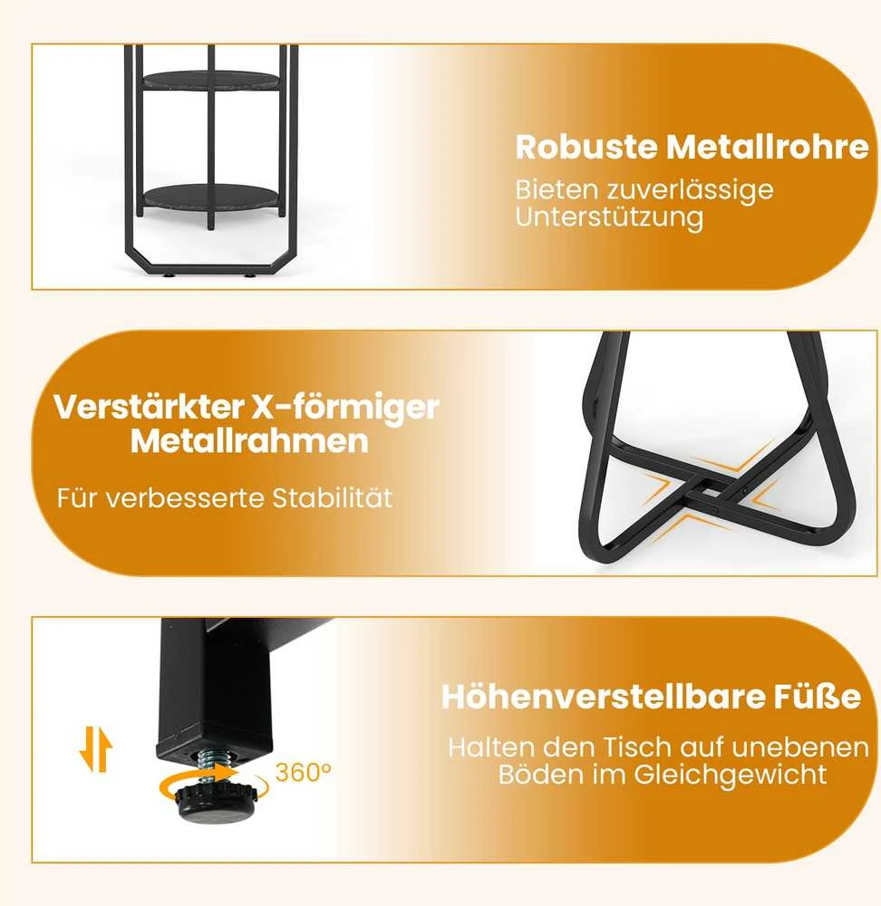 Promotions Valgomojo stalo komplektas, 3 dalių industrinis, 110x45x78 cm, juodas, mediena ir metalas