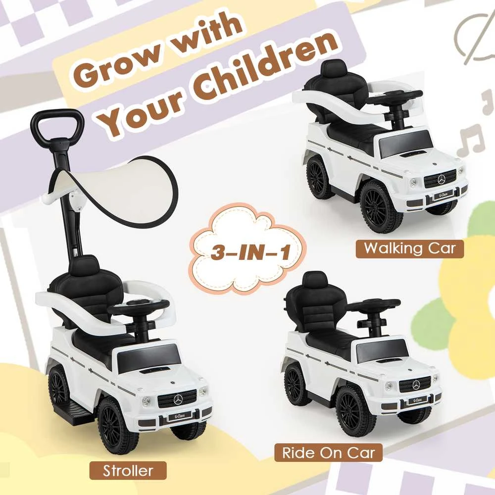 Promotions Važiuojamas stumdomas automobilis, 87x39.4x95 cm, juodas
