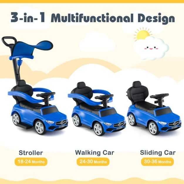 Promotions Važiuojamas stumdukas, 84x39x90 cm, tamsiai mėlynas