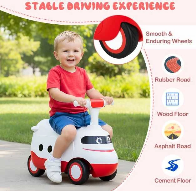 Promotions Važiuojamas automobilis, 50x25x40 cm, baltas
