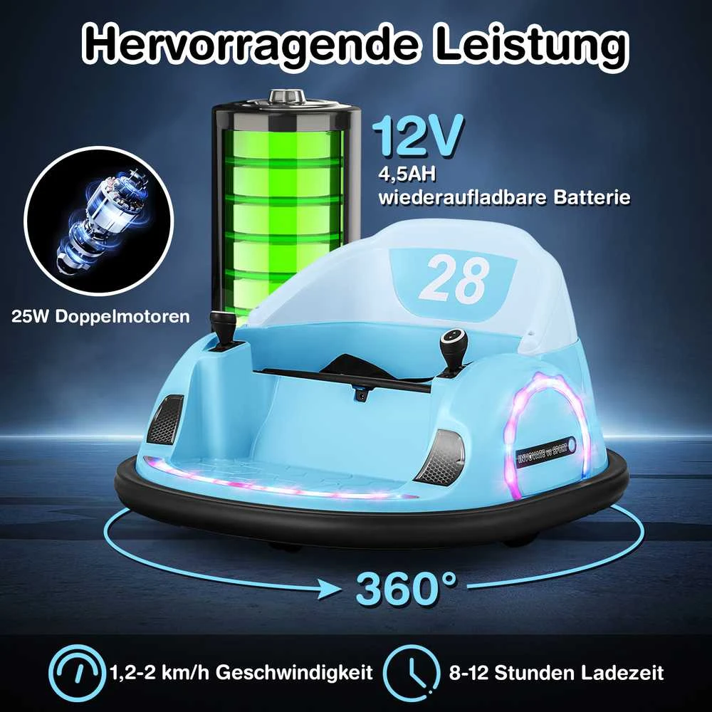 Promotions Važiuojantis elektromobilis 68x66x40 cm mėlynas, elektrinis žaislas