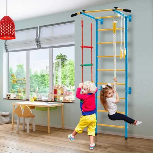 Promotions Vidaus sporto salė, 110x83x220 cm, Mėlyna ir Geltona