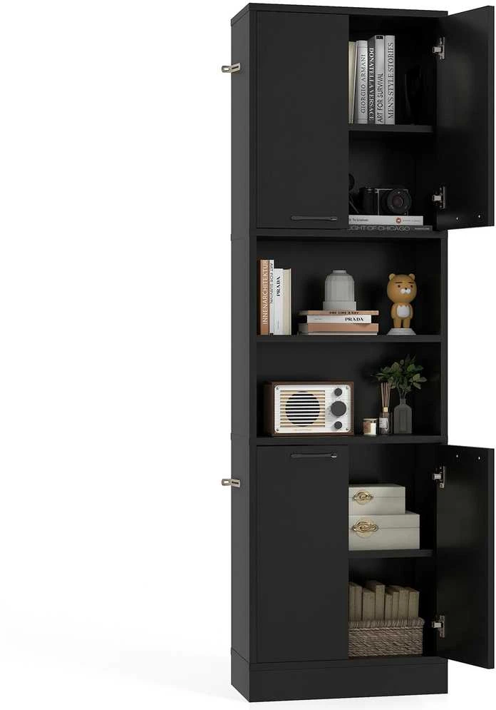 Promotions Virtuvės sandėliavimo spintelė, 55.9x30.5x190.5 cm, juoda