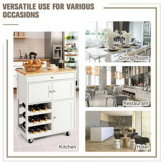 Promotions Virtuvės vežimėlis, 67,3x36,8x86,4 cm, Rudas