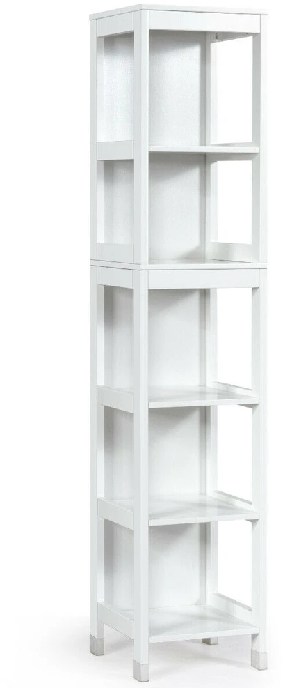 Promotions Vonios kambario grindų spintelė 30,5x30,5x148 cm balta