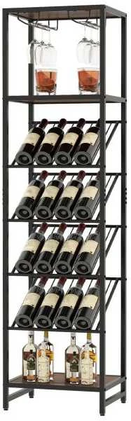 Promotions Vyno stovas, 45x35x171 cm, Juodai rudas